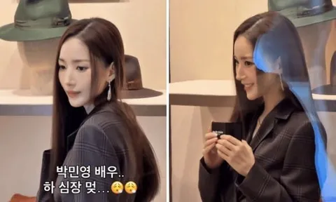 Park Min Young gây sốt với diện mạo như 20, làn da trắng mịn, căng bóng