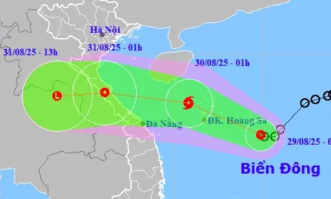 Cập nhật 29/8: Áp thấp nhiệt đới có thể mạnh lên thành Bão số 6, cảnh báo khu vực mưa lớn