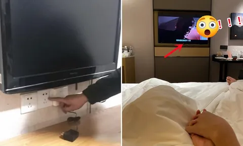 Nhận phòng nhà nghỉ, khách sạn cần rút phích cắm tivi, vì một lý do cực kỳ quan trọng