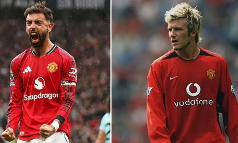 Bruno ghi nhiều bàn hơn Beckham ở Ngoại hạng Anh