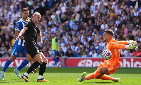 Haaland ghi bàn, Man City vẫn bị ngược dòng cay đắng