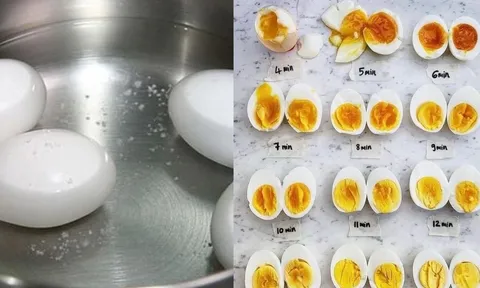 Mẹo hay luộc trứng Tránh Nứt Vỏ, dễ bóc và Cách Căn Thời Gian Chín Chuẩn Xác