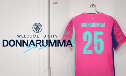 Số áo của Donnarumma ở Man City