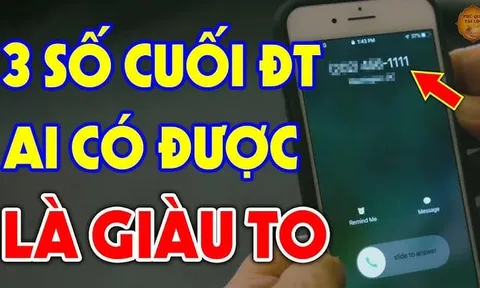 Cộng dãy số trên Sim điện thoại nếu bằng số này: Chúc mừng bạn, cả đời may mắn