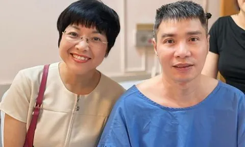 Bà xã Công Lý chia sẻ khoảnh khắc MC Thảo Vân đến thăm NSND Công Lý nhập viện phẫu thuật