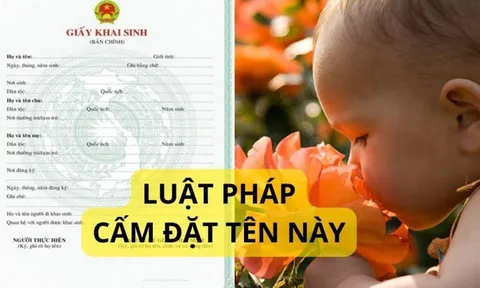 4 cái tên bị cấm đặt ở Việt Nam: Cha mẹ khai sinh nên nhớ kẻo hối tiếc