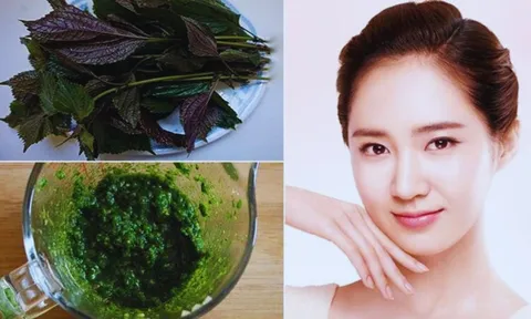 Cách làm trắng da tự nhiên bằng nước lá tía tô, da chắc khỏe, mịn màng, không nổi mụn