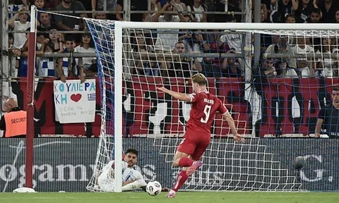 Đan Mạch thắng 3-0 trên đất Hy Lạp, Hojlund ghi bàn trở lại