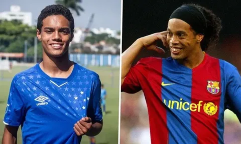 Con trai Ronaldinho có bến đỗ mới ở Anh