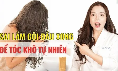 Gội đầu xong để khô tự nhiên hay sấy tóc? Câu trả lời dễ mà 10 người có 9 người sai
