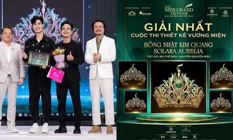 Nhà thiết kế trẻ Bùi Thế Bảo giành giải cao nhất thiết kế vương miện Miss Grand 2025