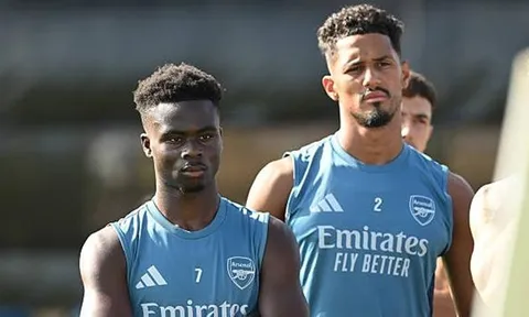 Arteta xác nhận Arsenal đàm phán hợp đồng với Saliba và Saka