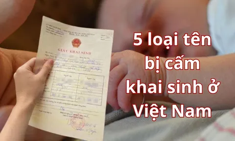 5 cái tên bị cấm khai sinh ở Việt Nam: Cha mẹ chớ phạm phải kẻo bị phạt tiền