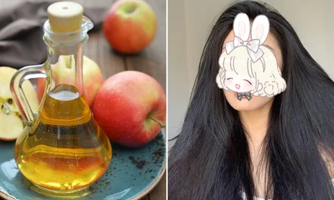 Cách dùng giấm táo giúp tóc bóng mượt, giảm rụng, kích thích móc tóc