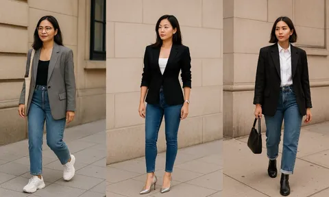 Phụ nữ 30+ mặc blazer với jeans sao cho sang? Áp dụng 3 kiểu này ai cũng khen trẻ