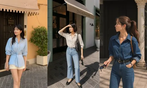 Áo sơ mi mùa thu 2025: 4 kiểu sang xịn, diện vào trẻ ra vài tuổi