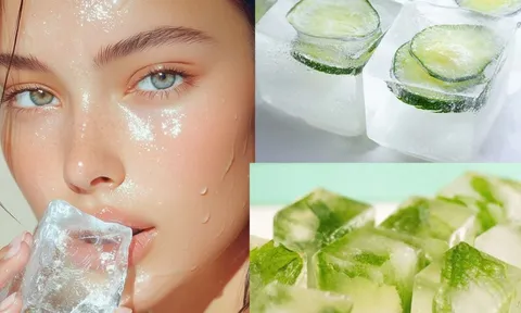 Cách dùng Đá Lạnh để làm đẹp da, giúp da căng mướt đàn hồi, giảm nhăn