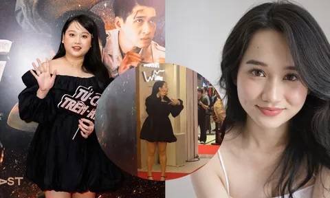 "Nàng thơ" Trúc Anh (Mắt biếc) ngơ ngác không dám bước lên thảm đỏ phải nhờ ekip hỗ trợ khiến fan xót xa