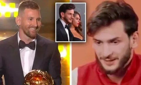 Messi phá vỡ 'quy định' ở gala Quả bóng Vàng để bắt tay đàn em