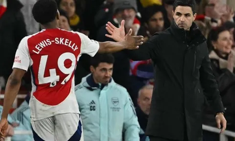 Arteta: Arsenal đã rút bài học từ màn ăn mừng của Lewis-Skelly