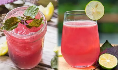 Phụ nữ uống nước lá tía tô vắt thêm chanh vào 3 thời điểm này, da trắng sáng, eo nhỏ thấy rõ