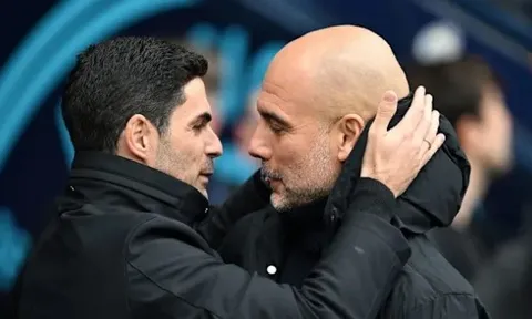 Arteta lập kỷ lục chưa từng có khiến Guardiola phải ngả mũ