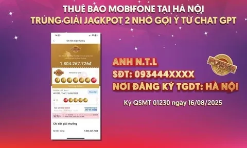 Mua Vietlott theo gợi ý của Chat GPT: Nam thanh niên bất ngờ trúng 1,8 tỷ đồng