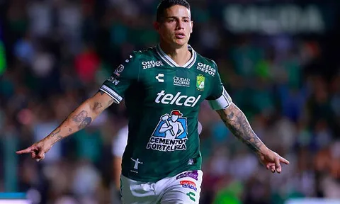 James Rodriguez bùng nổ trong ngày Club Leon bị ngược dòng đáng tiếc