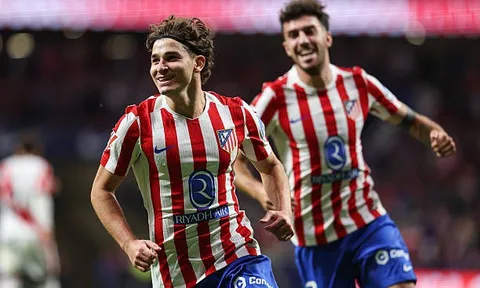 Alvarez lập hat-trick, Atletico Madrid thắng nghẹt thở Rayo Vallecano