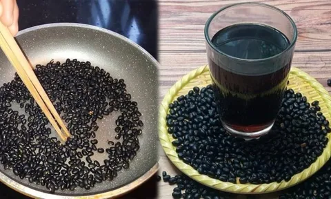 Cách nấu nước đậu đen rang thải độc gan, giảm mỡ bụng