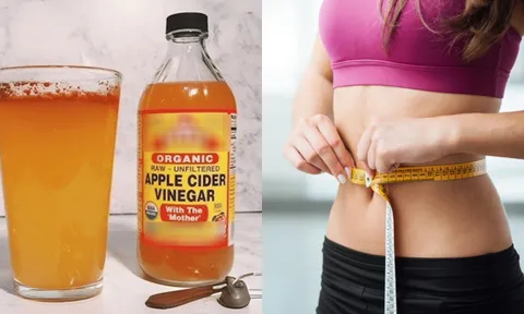 Mỗi ngày uống thìa giấm táo theo cách này, bụng thon gọn, da dẻ trắng sáng