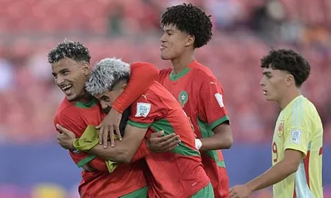 U20 Tây Ban Nha thua sốc U20 Morocco ngày ra quân