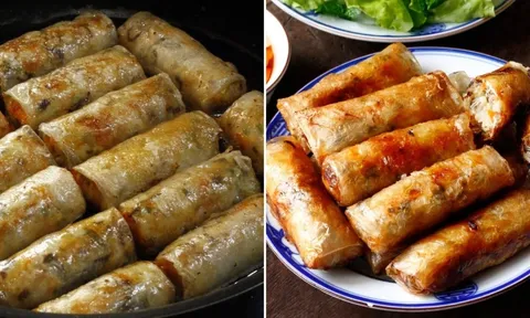 Bí quyết làm nem rán vàng giòn, vỏ không bị sạm đen