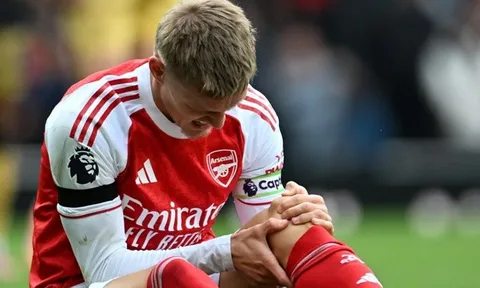 Odegaard tái phát chấn thương, Arsenal lo ngại
