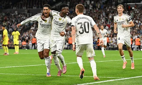 "Song sát" Mbappe - Vinicius bùng nổ, Real trở lại ngôi đầu La Liga