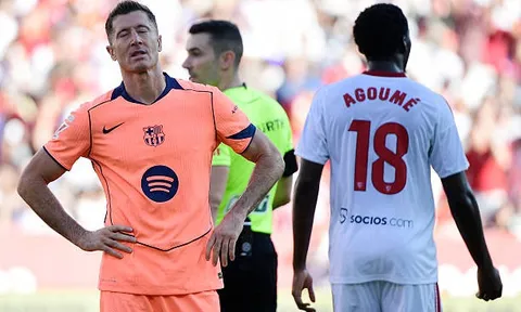 Rashford ghi bàn, Lewandowski báo hại, Barca thua tan tác Sevilla