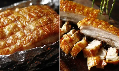 3 mẹo làm heo quay có lớp bì vàng ruộm, giòn rụm, ngon hơn ngoài hàng