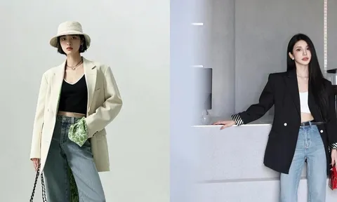 Công thức blazer + quần jeans đẹp bất bại cho nàng nâng cấp vẻ ngoài sành điệu