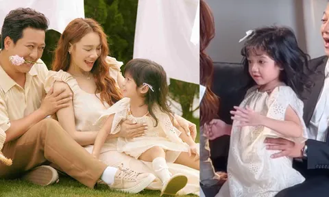 “Công chúa” nhà Trường Giang: 6 tuổi đã ra dáng nghệ sĩ nhí, theo bố tham gia hoạt động thiện nguyện