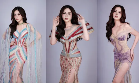 Người đẹp hình thể Lê Tuyền khoe làm nàng thơ trong BST dạ hội của NTK Tommy Nguyễn