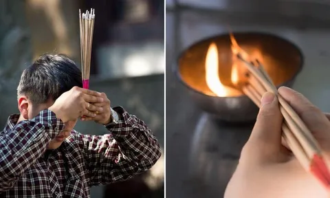 Vì sao không nên dùng tay phải để thắp hương?