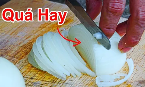 Mẹo cắt hành tây không cay mắt, không chảy nước mắt đơn giản