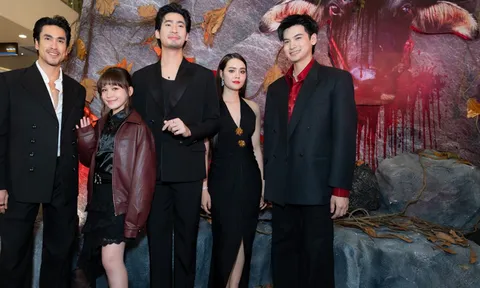 Thảm đỏ Tee Yod: Quỷ Ăn Tạng Phần 3 bùng nổ visual với “5 anh em” nhà Nadech Kugimiya