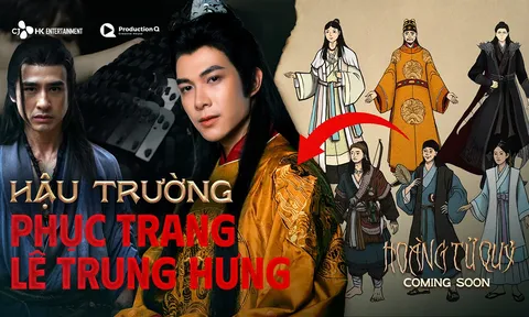 Tạo hình cổ trang thời Lê Trung Hưng của Anh Tú Atus, Lương Thế Thành được hé lộ trong tập hậu trường Hoàng Tử Quỷ
