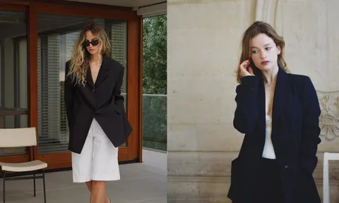 Học lỏm 6  công thức mix blazer sang xịn mịn từ gái Pháp