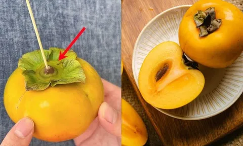 Vì sao nên dùng tăm nhọn chọc vào hồng giòn trước khi ăn?