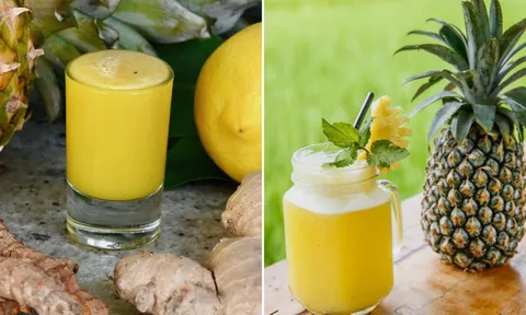 Cách uống nước ép gừng dứa thải độc, giảm mỡ thừa, không sót ruột