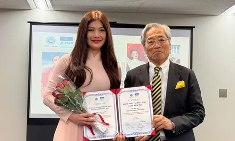 Lily Chen vinh dự nhận bằng khen Doanh nhân văn hóa Unesco tại Nhật Bản