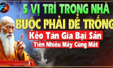 3 chỗ trong nhà càng trống rỗng càng có nhiều lộc, lấp đầy Tiền mất đi ngay