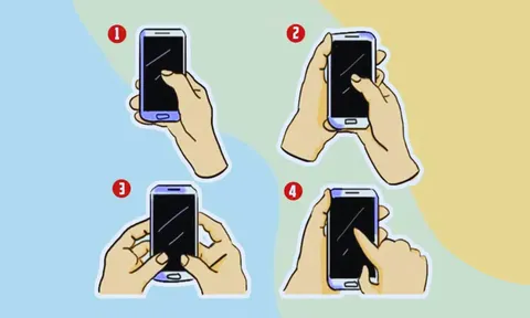 Cách cầm điện thoại nói lên tính cách khác biệt gì ở bạn?